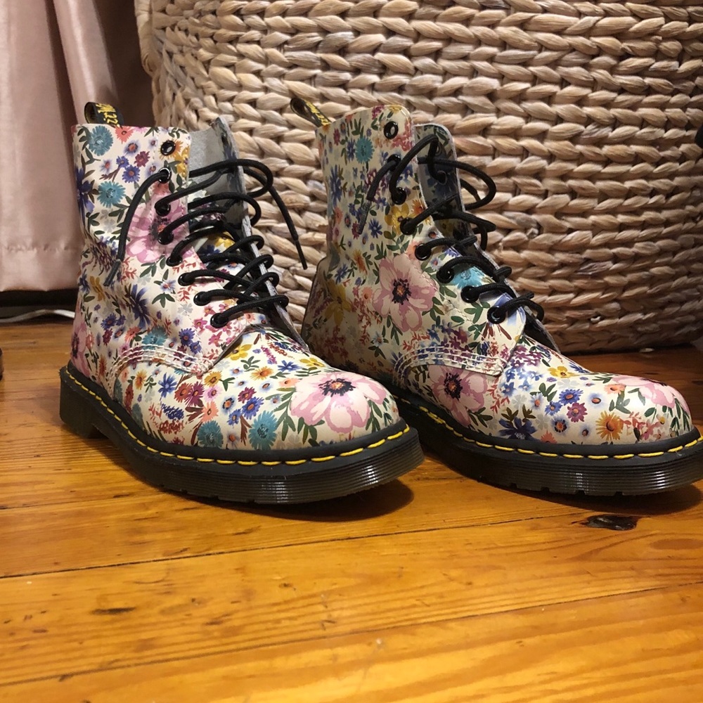 discontinued floral Doc Martens